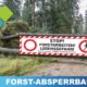 Forst Absperrbanner