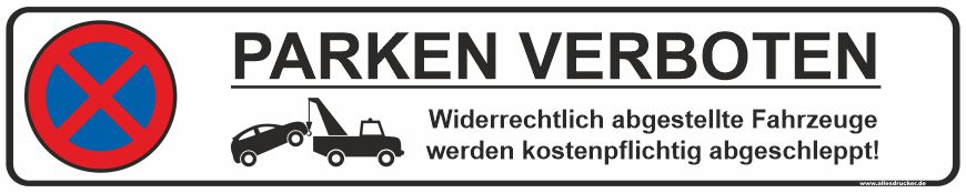 Parkverbotsschild
