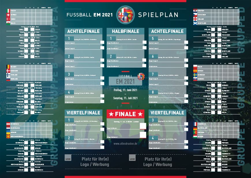 Spielplan EM 2021 Beispiel