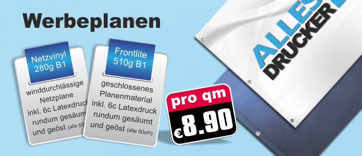 Werbeplanen Sonderaktionen